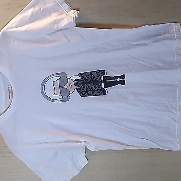 Karl Lagerfeld Tshirt Logo White